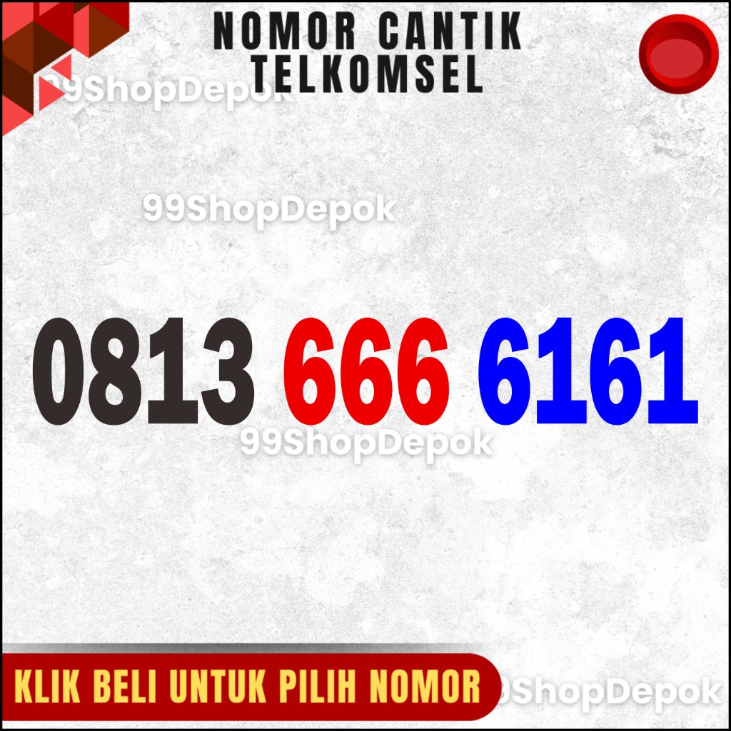 Nomor Cantik Simpati 11 DIGIT, TELKOMSEL 6161, Nomer Cantik Simpati 4g 5g Kartu Perdana 666 6161