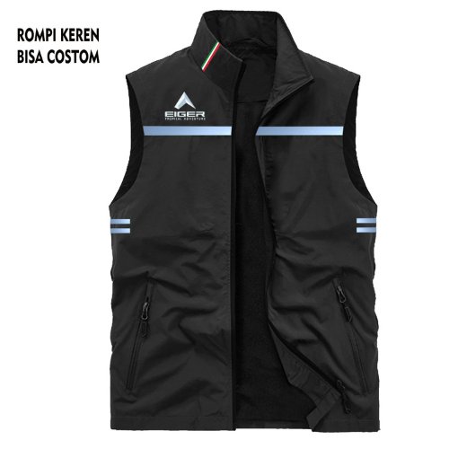 Eiger - Rompi Hiking Parasut, Rompi Pria Waterproof-Rompi Parasut Eiger, Rompi Motor Pria Waterproof