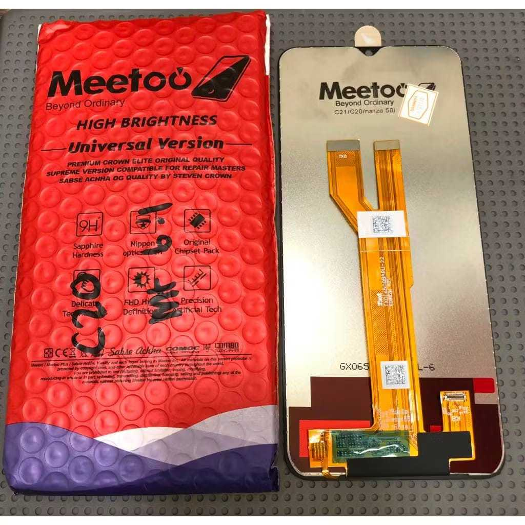 LCD TOUCHSCREEN Realme 5 PRO 8I X2 PRO 10 PRO C3 C11 / A16 C20  C53 C63 INCELL MEETOO Black TS