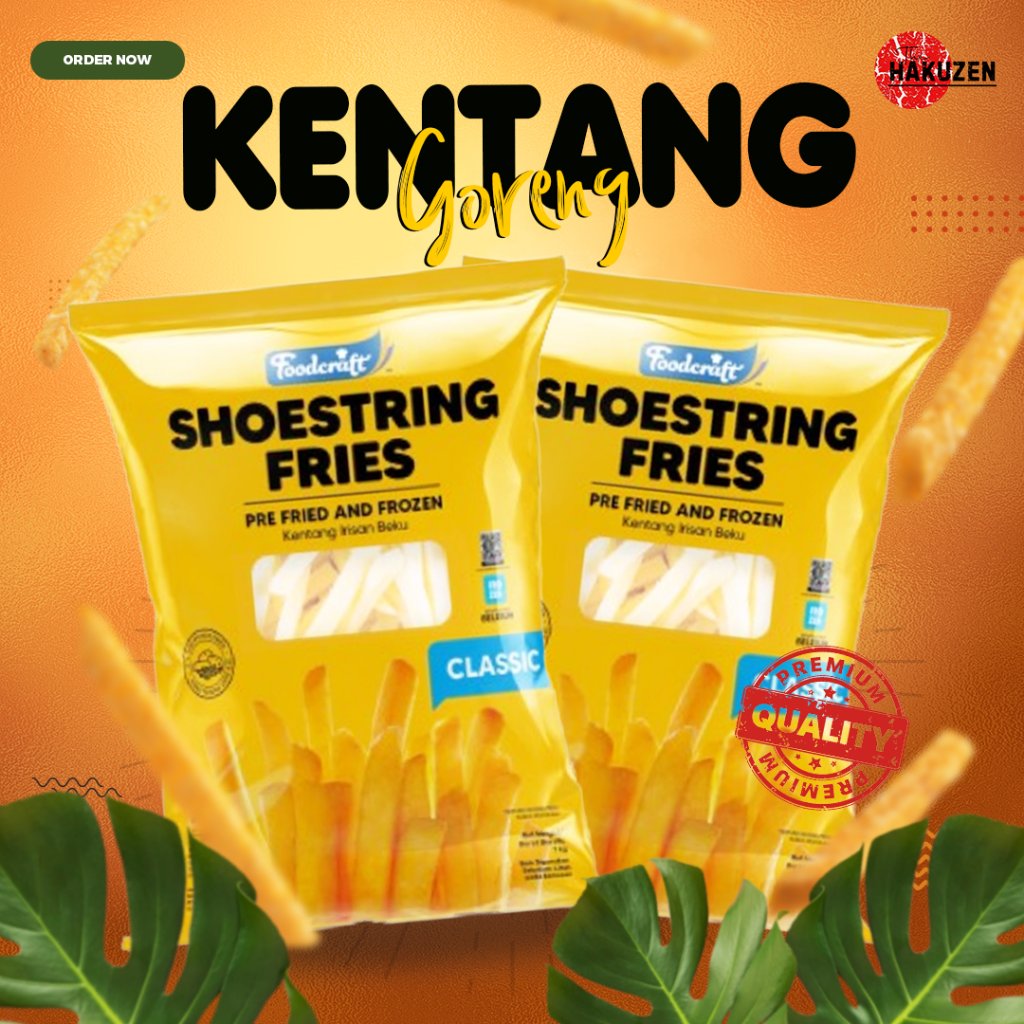 Kentang Goreng Shoestring Foodcraft 1 dus | French Fries Frozen