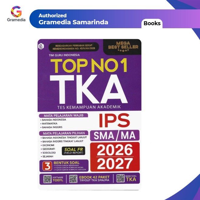 Gramedia Samarinda - Top No.1 TKA (Tes Kemampuan Akademik) SMA/MA IPS 2026/2027