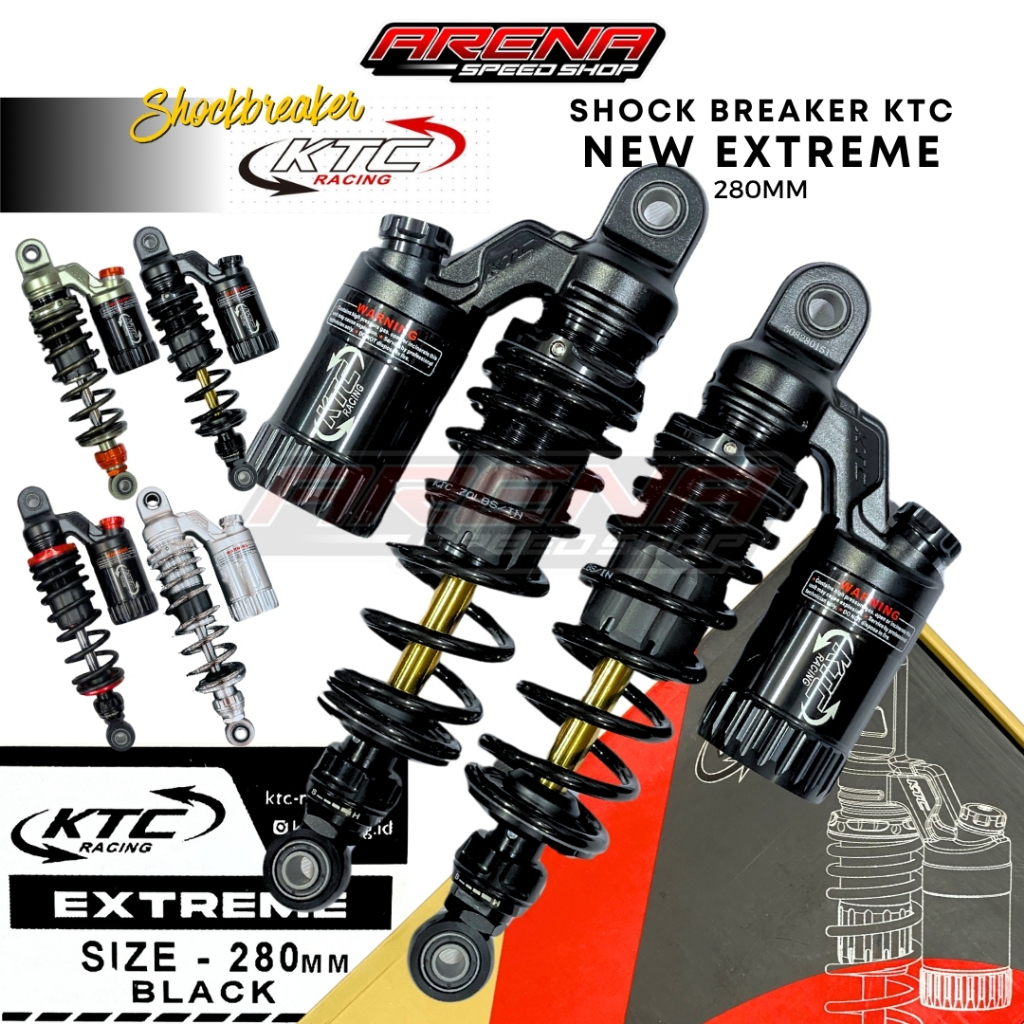 KTC New Extreme Shockbreaker 280mm - Shock Breaker Tabung Atas Jupiter Z Z1 F1ZR Vega Force 280 mm