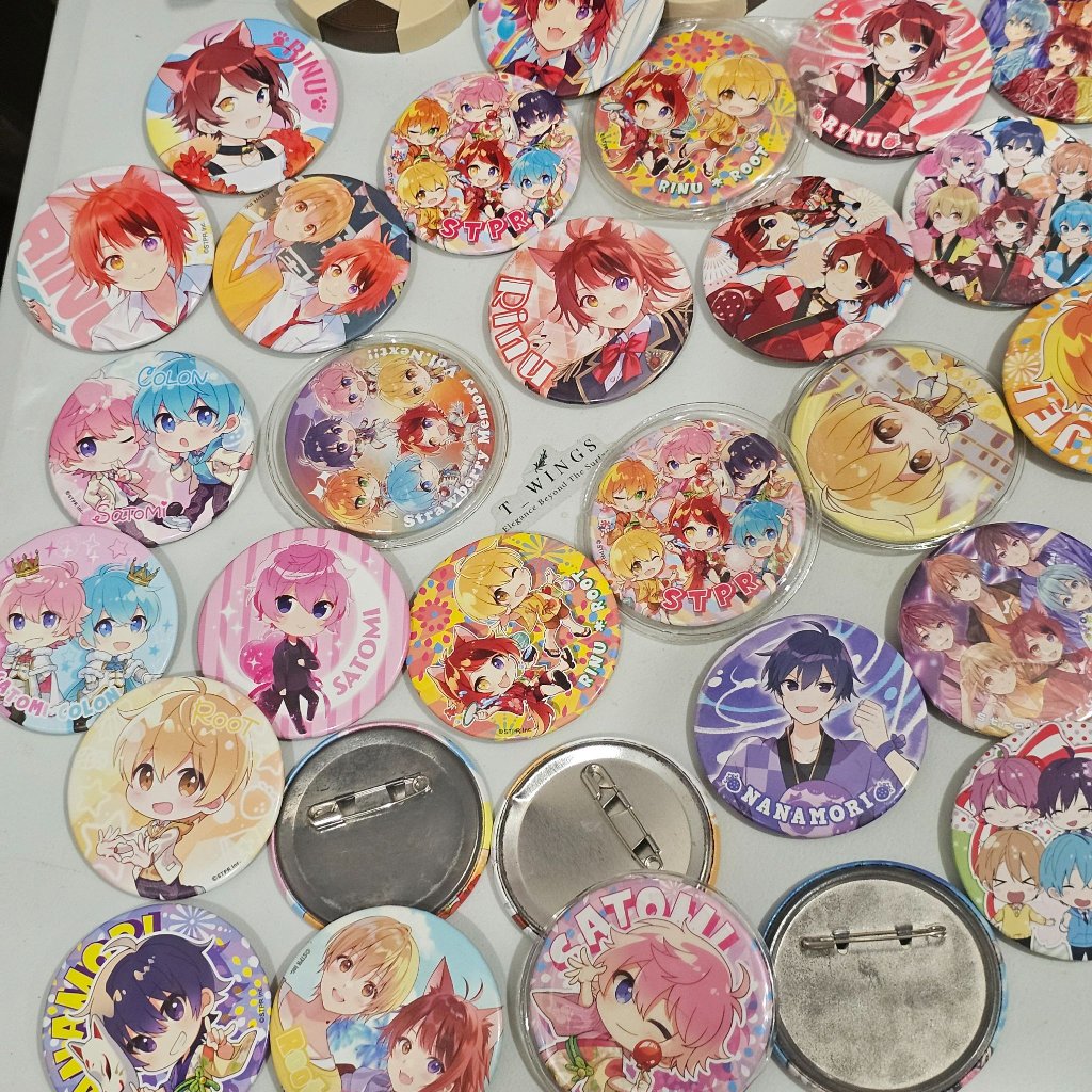 [ STPR_3 ] SALE MINUS SUTOPURI STRAWBERRY PRINCE BADGE PIN / PIN STRAWBERRY PRINCE