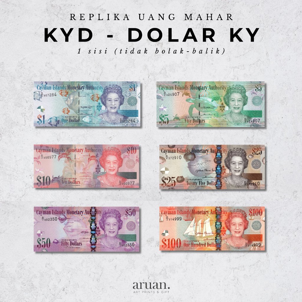Replika Mahar Dollar Cayman Island KYD Mainan
