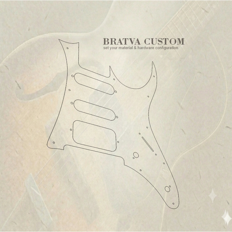 Pickguard Ibanez GIO GRG250M custom 3ply 1Ply akrilik Mirror