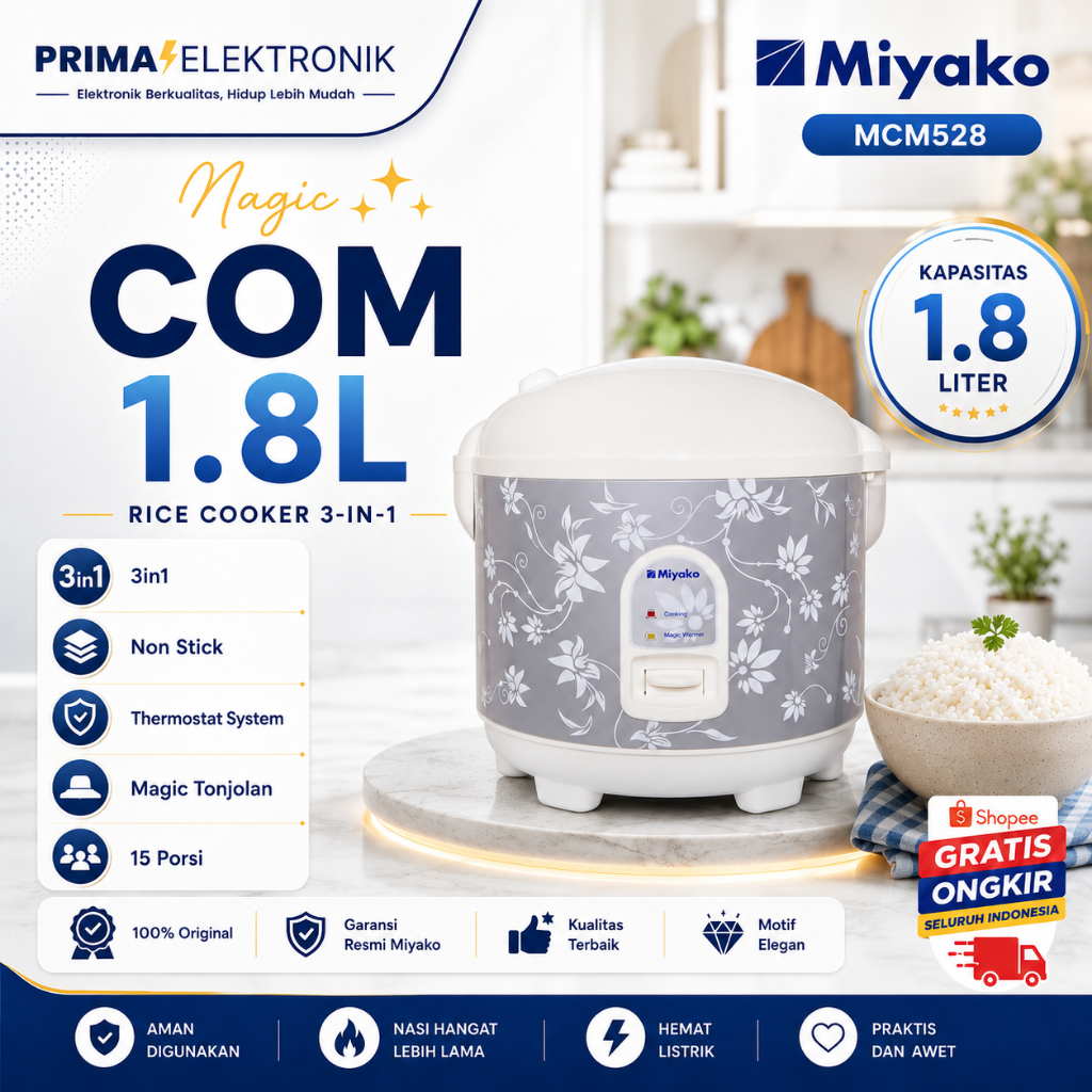 MIYAKO RICE COOKER/penanak nasi MAGIC WARMER PLUS MCM-528/MCM528/MCM528/MCM 528/MCM-528/MCM 528