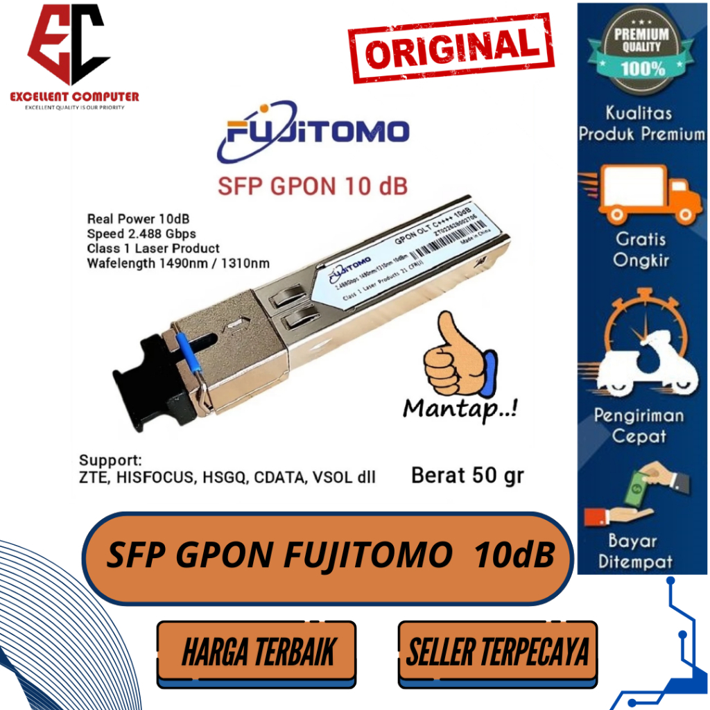 SFP Fujitomo / Xumikura Gpon 10dB - Sfp Xumikura - Gpon Olt