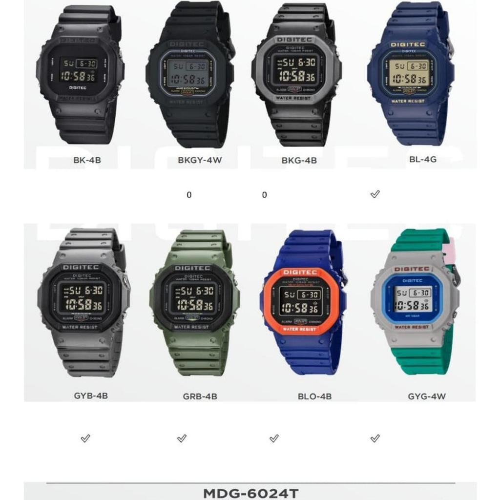 DIGITEC MDG-6024 Jam Tangan Pria Digital Digitec 6024 MDG6024 DG6024