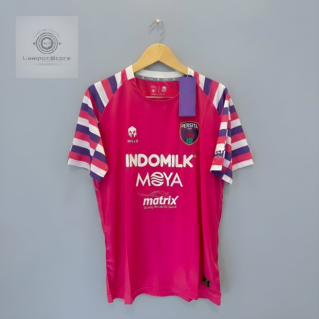JERSEY MILLS PERSITA PLAYER ISSUE 2022 GK AWAY PINK JS143