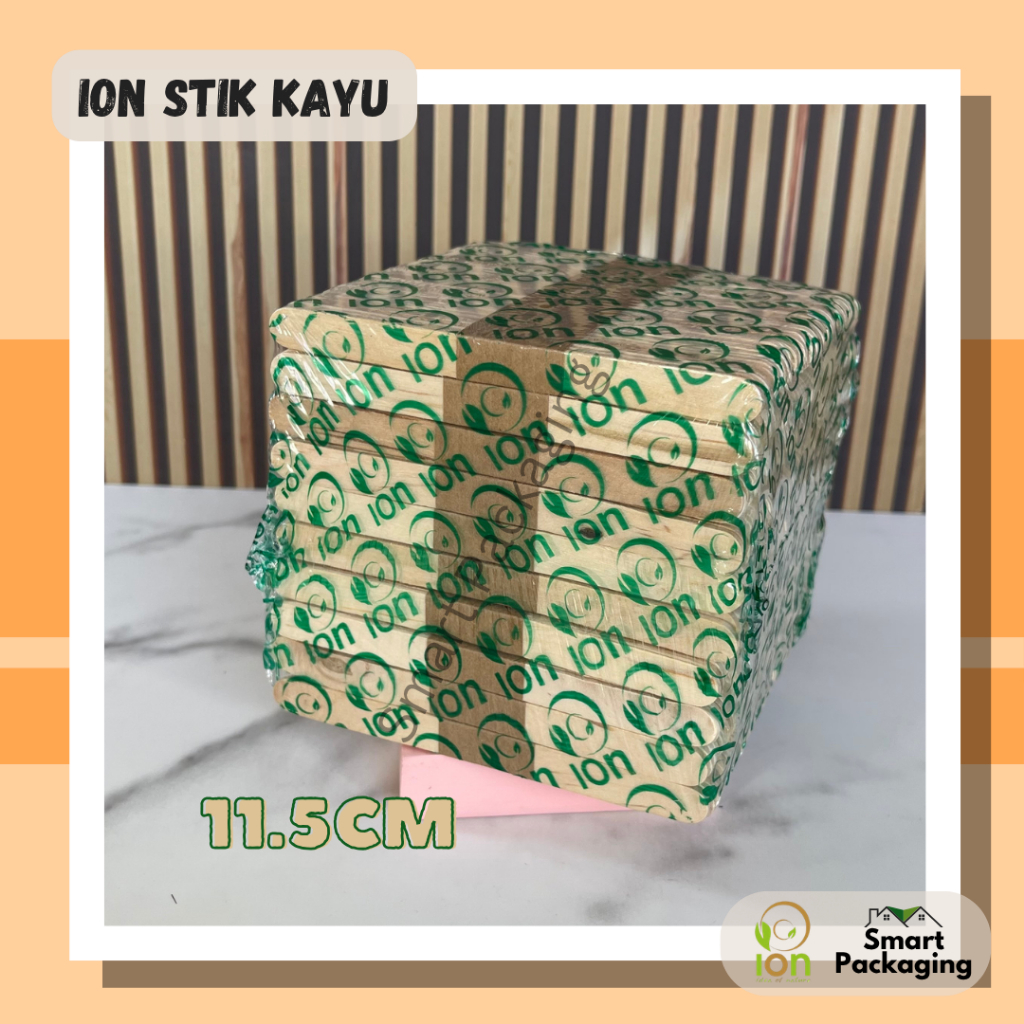 [ISI 500 PCS] ION Stik Kayu / Ice Cream Stick / Stik Es Krim Batang / Stik Aice Cream Panjang