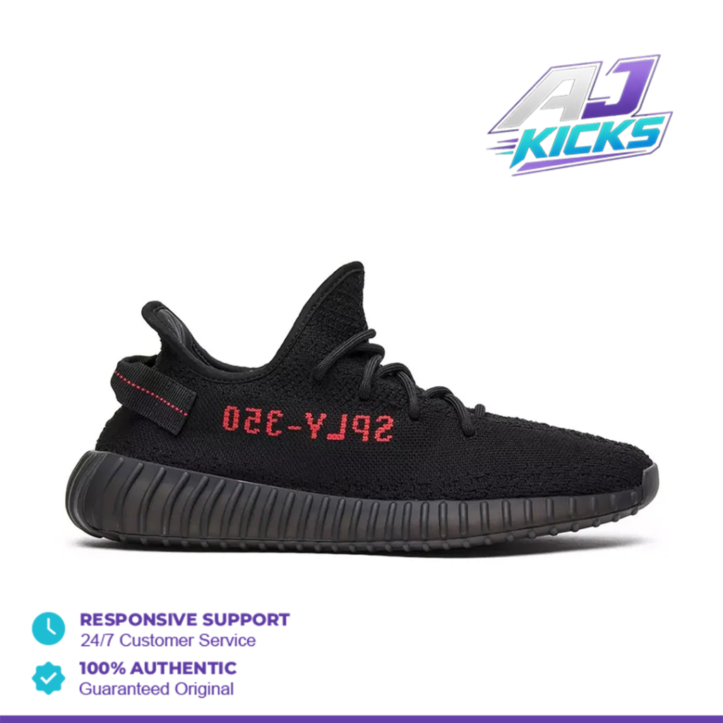 AJ Kicks - Adidas Yeezy 350 Boost V2 Bred Black Red
