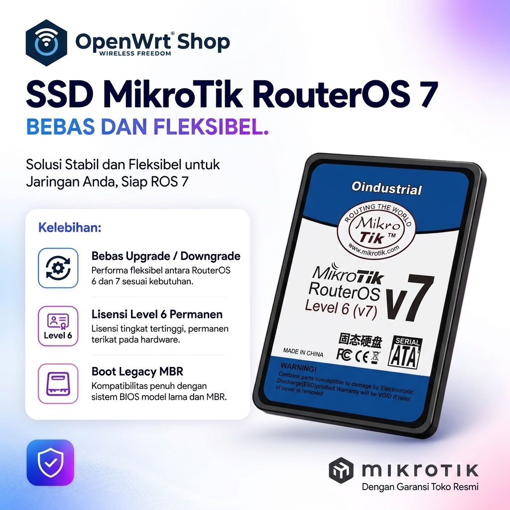 SSD mSATA M.2 Mikrotik x86 Level 6 ROS6 ROS7 8GB 16GB 32GB 64GB 128GB
