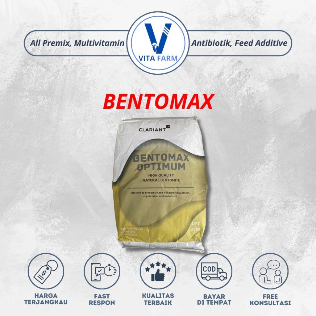BENTOMAX 25 Kg - Anti Toxin Binder Pengikat Jamur Pakan Ternak