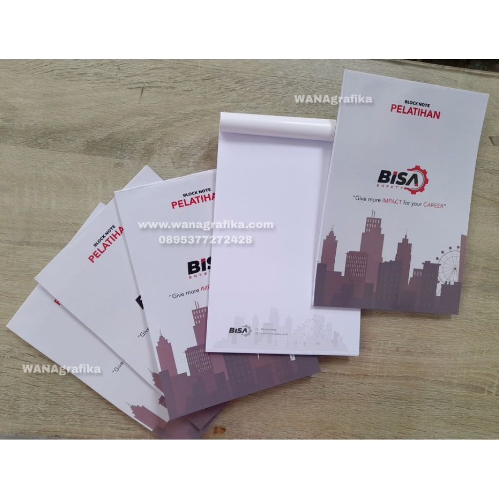 Cetak Blocknote custom logo DISKON 10%
