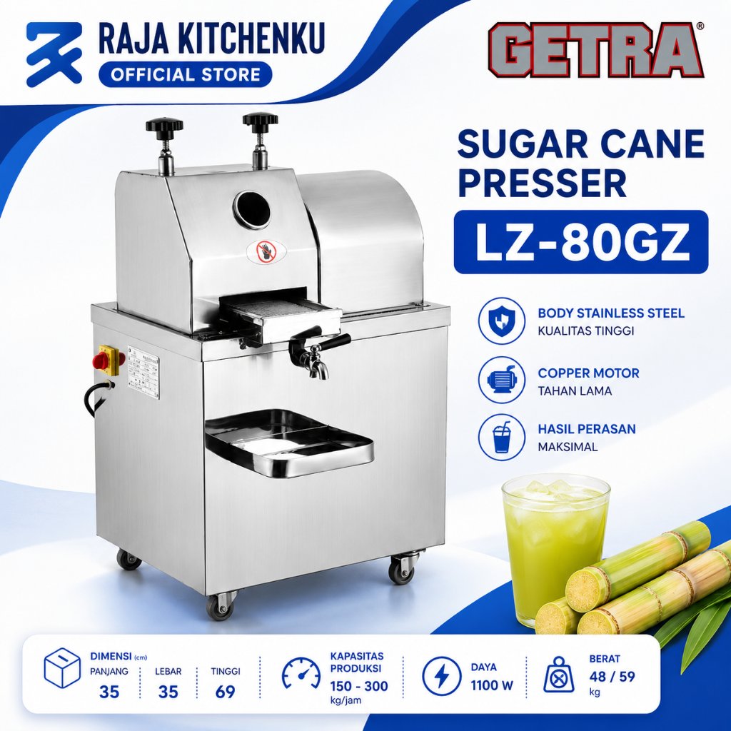 GETRA Mesin Peras Tebu - Sugar Cane Presser LZ-80GZ / LZ 80GZ / LZ 80 GZ/BERGARANSI RESMI.