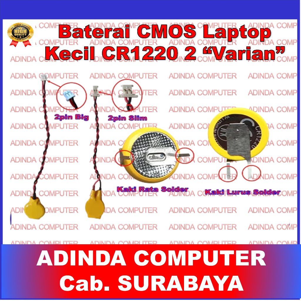 Baterai CMOS Laptop Baterai BIOS Laptop CR2032 CR1220 CR2032 CR2025 CR2016 NI-MH