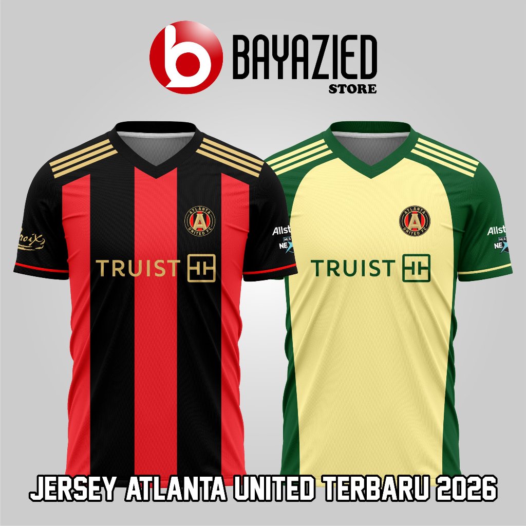 Atlanta United Jersey Roger JR Baju Kaos Game Sepakbola Full Printing