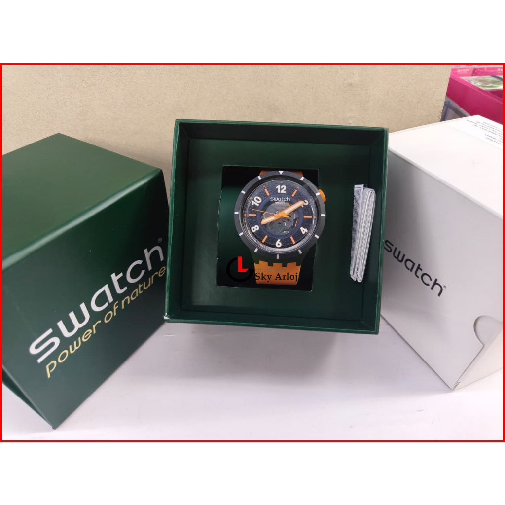 SWATCH SB03G107 Big Bold Jam Tangan Pria Analog Original