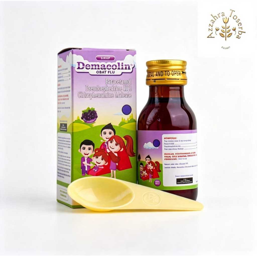 Demacolin Sirup 60ml — Obat Flu & Demam Anak Cepat Reda [Az]