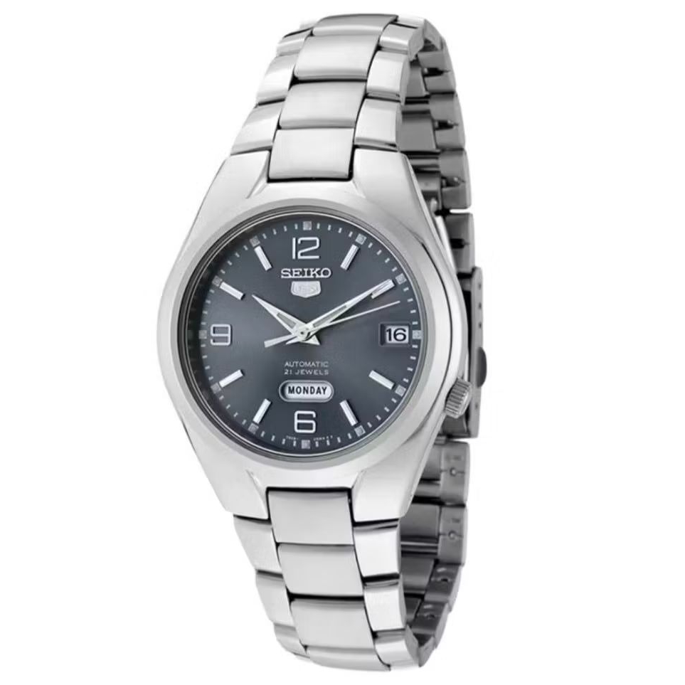 Jam Tangan Pria Seiko 5 SNK621K1 Automatic Grey Dial Stainless Steel SNK621