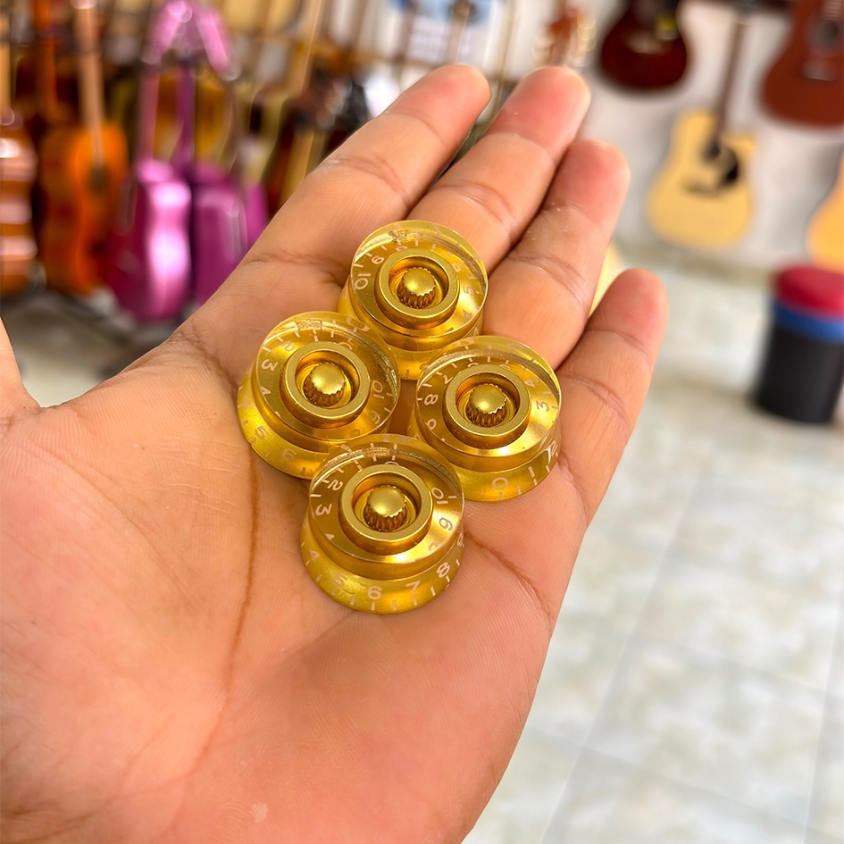 Knob Gitar Gibson Les Paul Knop Gitar Bulat Knob Potensio PRS Putaran Potensio Gitar Elektrik
