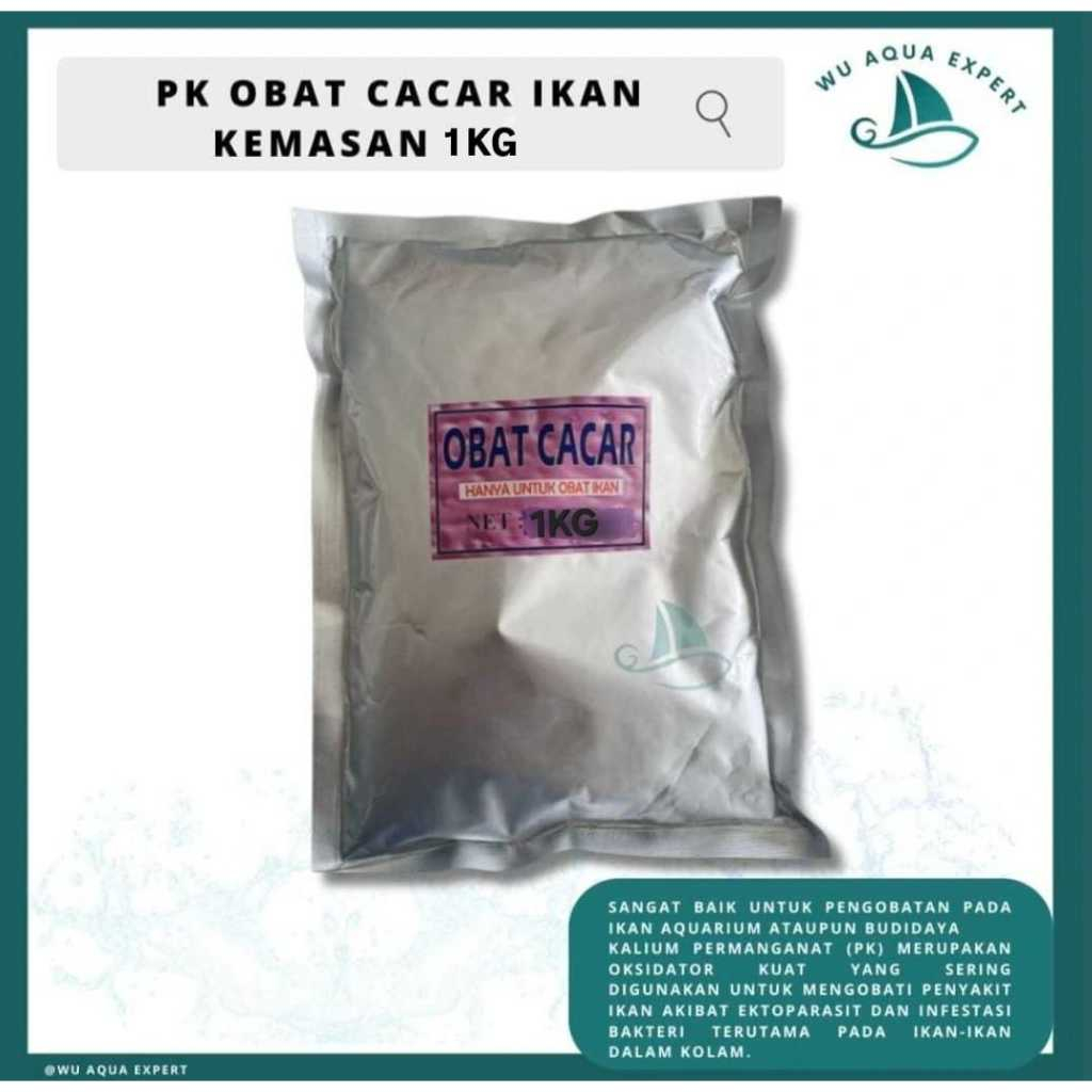 PK OBAT CACAR 1KG Kemasan 1 KG Kalium Permanganat ikan dan udang original murni fish aquarium kolam 