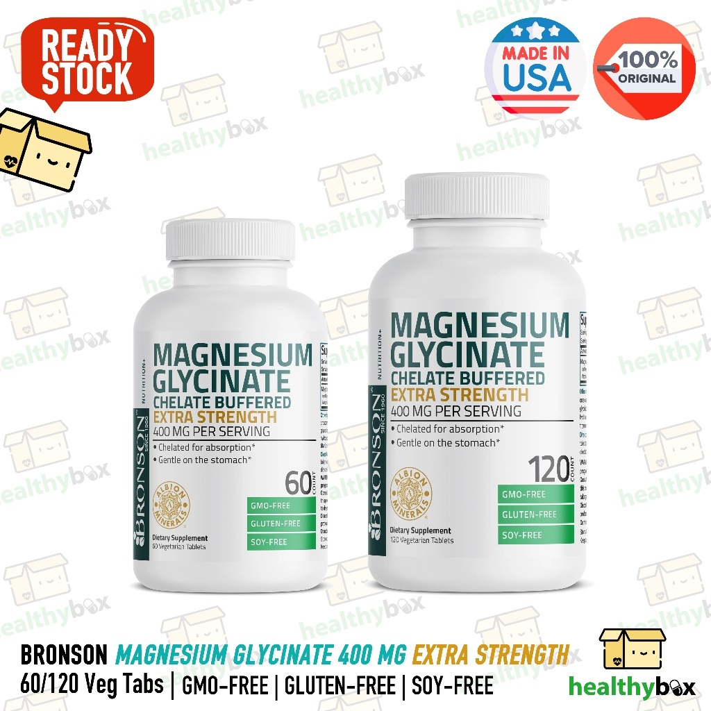 BRONSON Magnesium Glycinate 200 MG / 400 MG