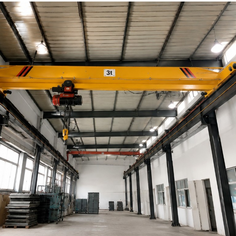 Low Headroom Single Girder Overhead Crane Kapasitas Custom untuk Pabrik & Gudang, Crane Jembatan Hea
