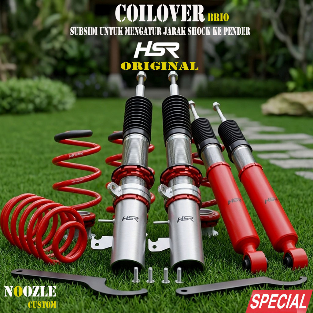 Coilover Agya & Brio PNP Presisi Anti Karat Nyaman Di Kendarai Shockbreaker Mobil HSR Coilover Mobil