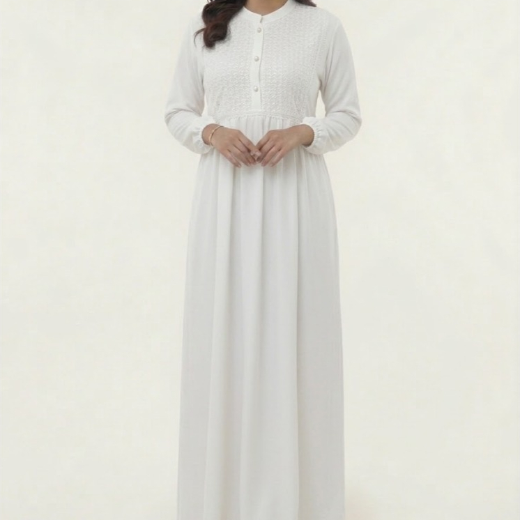Gamis Aurelia Rayon Twill - Nyaman Dipakai, Desain Unik, Mudah Dirawat ads