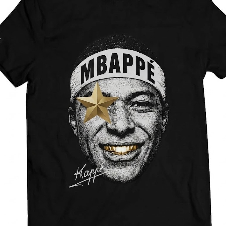 Tshirt Football Figure -Mbappe - Combed