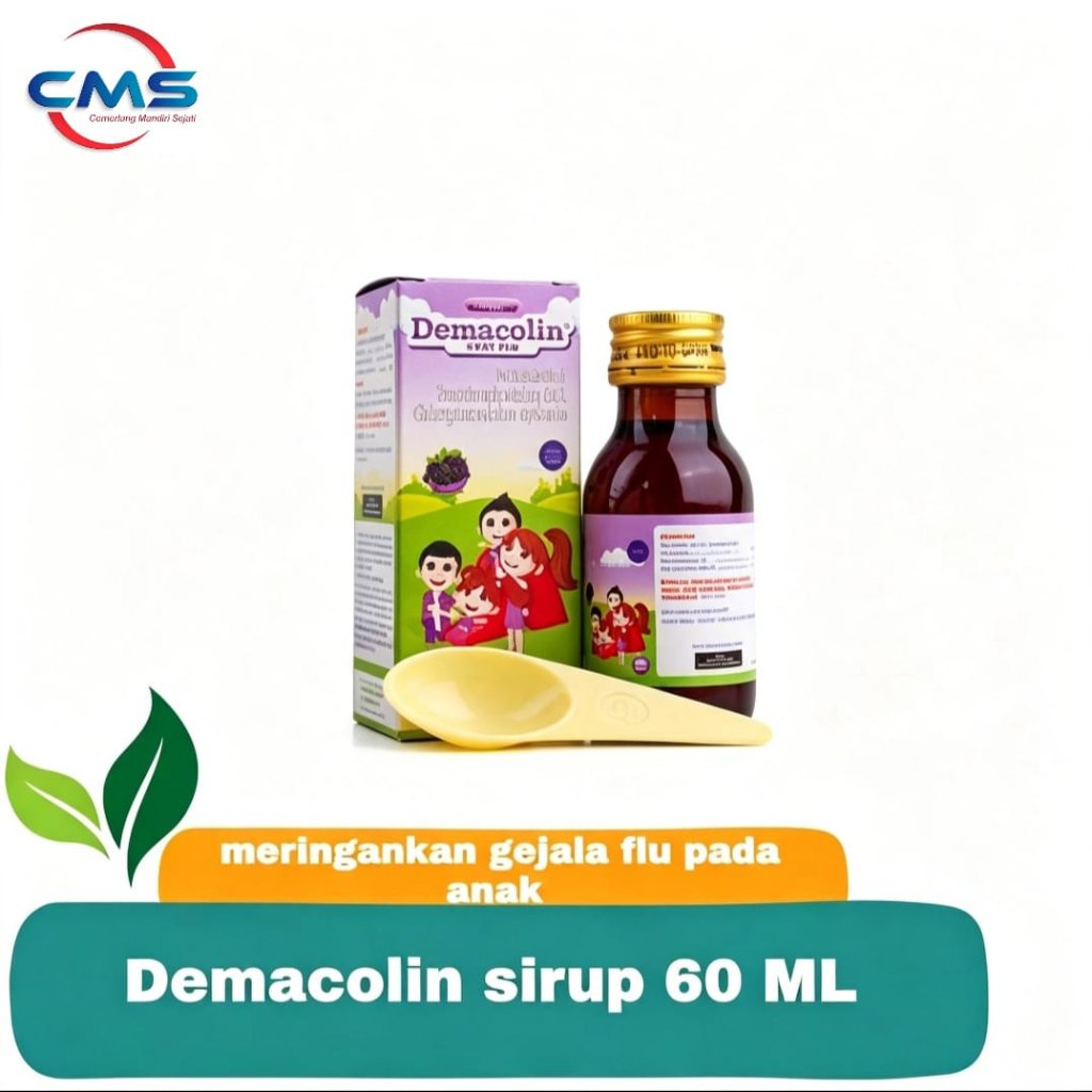 Demacolin Sirup 60ml — Atasi Flu, Pilek, Demam, Hidung Tersumbat Anak  [CMS]
