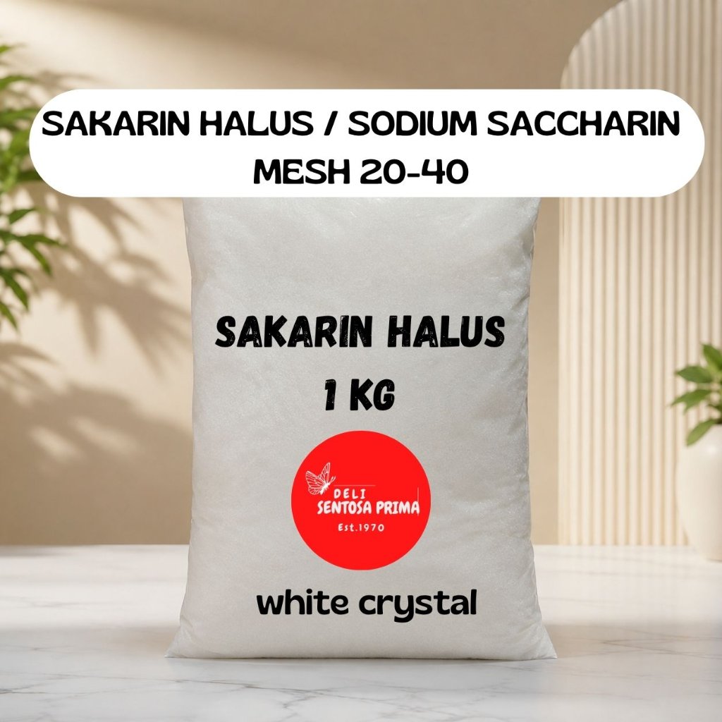Sakarin Halus / Sodium Saccharine Mesh 20-40 Pemanis Buatan Biang Gula Kg