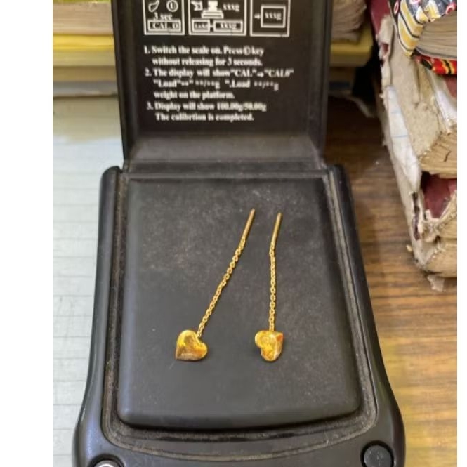 anting panjang - emas 24k(LM)- emas 99,99- 3gr