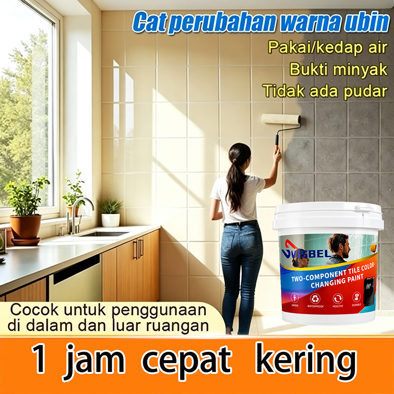 1jam cepat kering cat keramik lantai kamar mandi cat keramik dinding