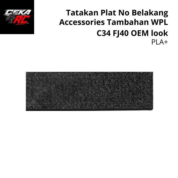 Tatakan Plat No Belakang WPLC34 FJ40  Aksesoris RC
