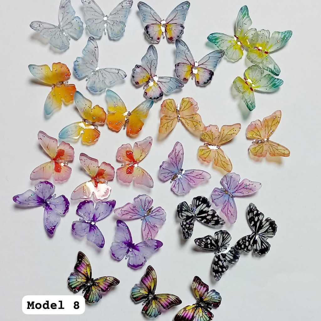 MANIK SHRINK PAPER KUPU MODEL 8 ISI 5PCS UK 20MM