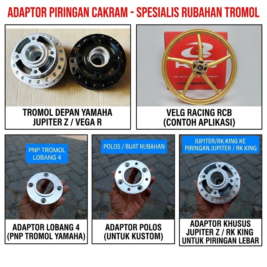 spicer adaptor cakram tromol depan Suzuki adaptor piringan cakram ploting adaptor spicer