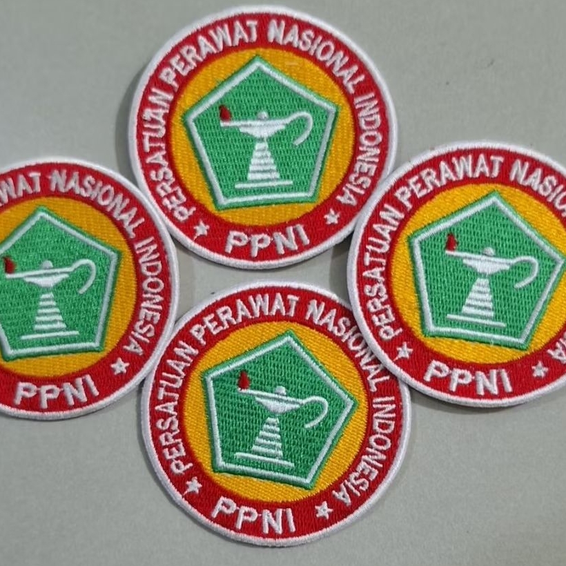 Bordir PPNI Persatuan Perawat Nasional Indonesia PPNI Emblem / Patch  / Bordir Komputer