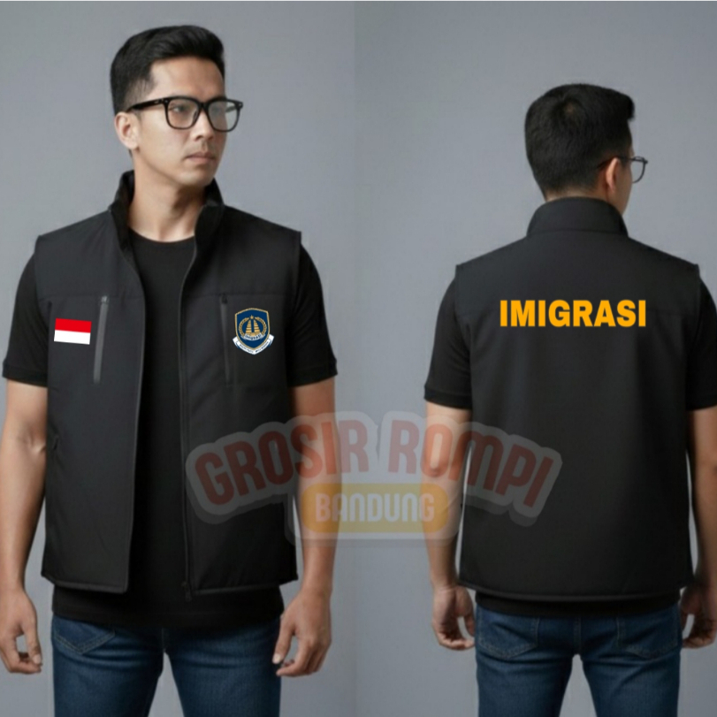 Rompi Vest Sablon Ditjen Imigrasi-Rompi Direktoral Jenderal Imigrasi Unisex