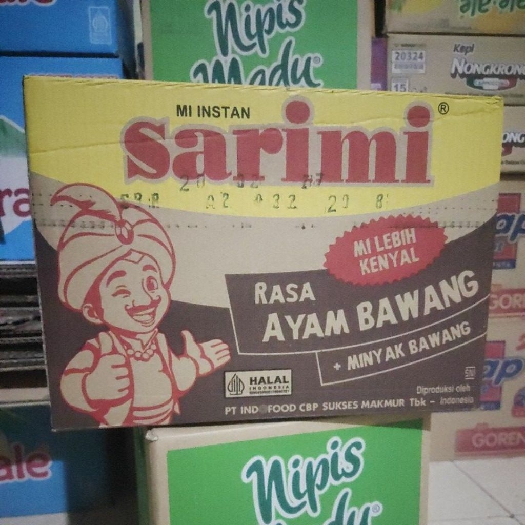 kardus bekas mie instan buat packing Rp 1300/pcs,P33 x L20 x T24