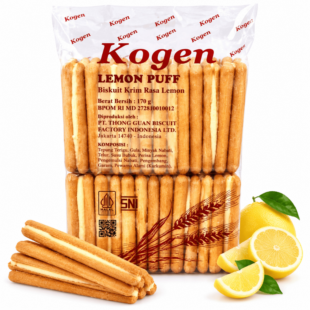 BISKUIT LEMON PUFF REFILL KHONG GUAN 170g KHONG GUAN