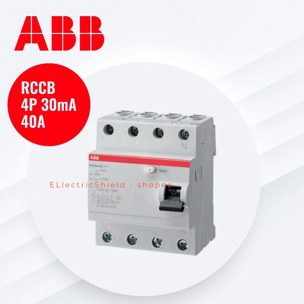 RCCB ABB 4P 40A 30mA