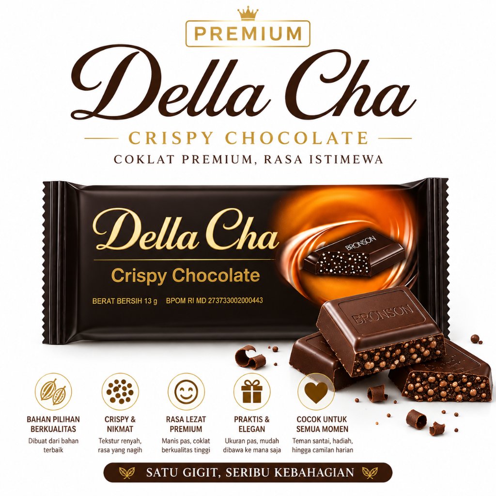 Coklat Premium Della Cha Enak Lezat Berkualitas