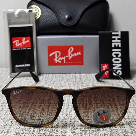 Kacamata Rayban Chris RB4187 Tortoise Doff Lens Gredient Original
