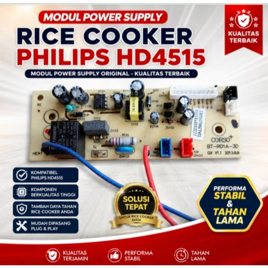 modul Board power Magicom rice cooker Philips HD4515/33 HD4515/30 HD4515/85 HD4515/90 modul Board po