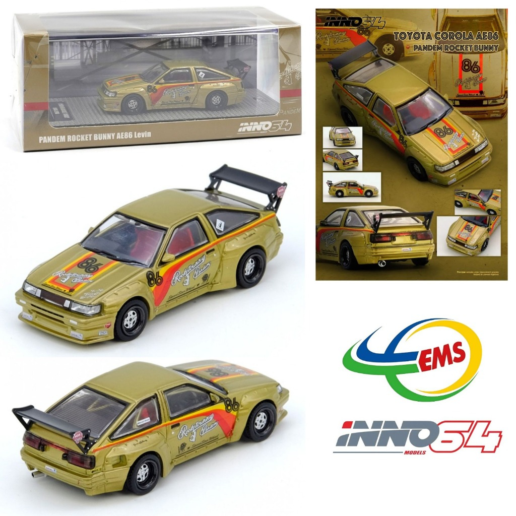 IN64-AE86P-GLD - INNO64 1/64 PANDEM ROCKET BUNNY AE86 Levin