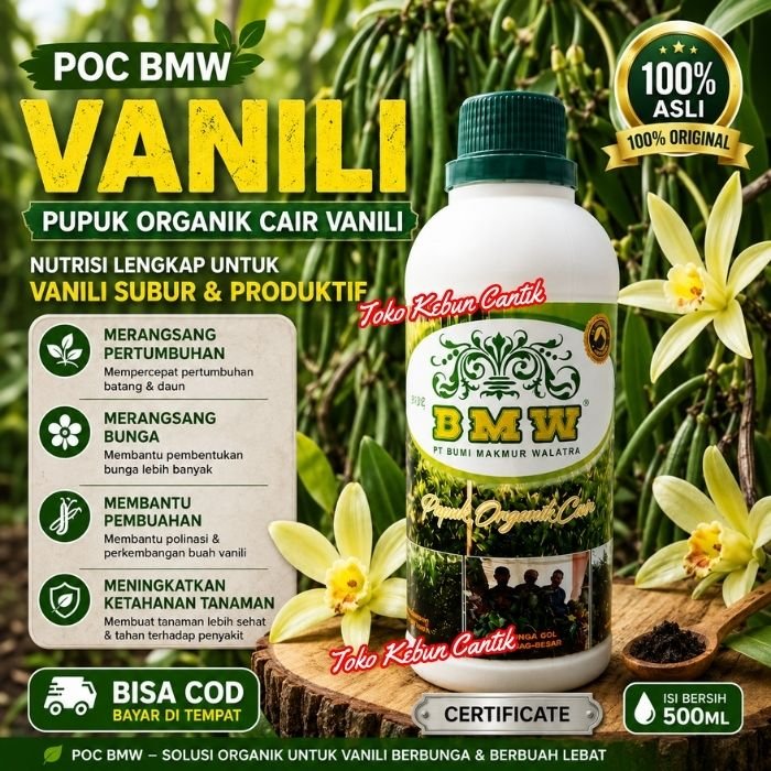 Pupuk Vanili 500ml | Pupuk Organik Cair Tanaman Vanili | Booster Vanili POC BMW