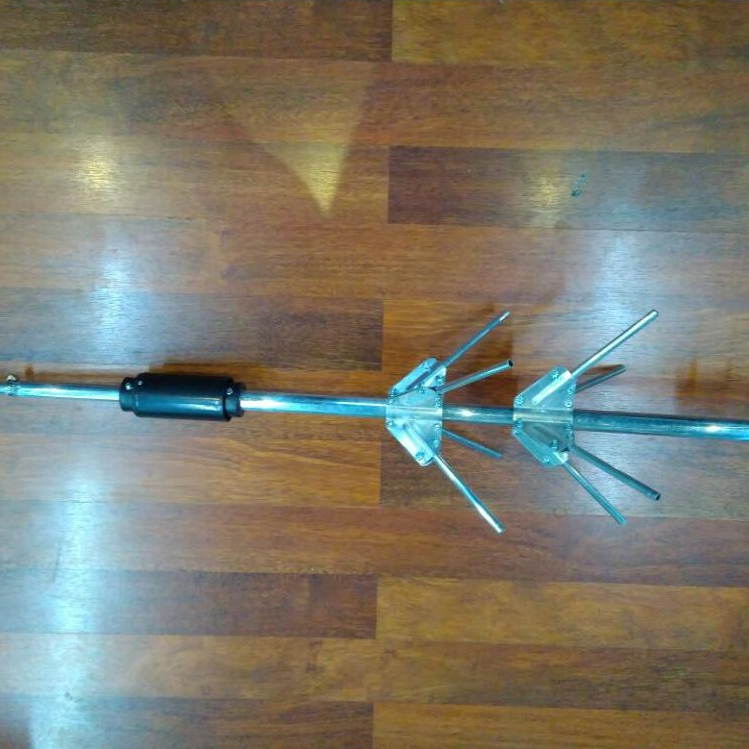 ANTENA V4R UNTUK RIG DAN HT DIRUMAH 400 SAMPAI 470 MHZ BAHAN ALKAN LILITAN PERAK SPOEL BESAR