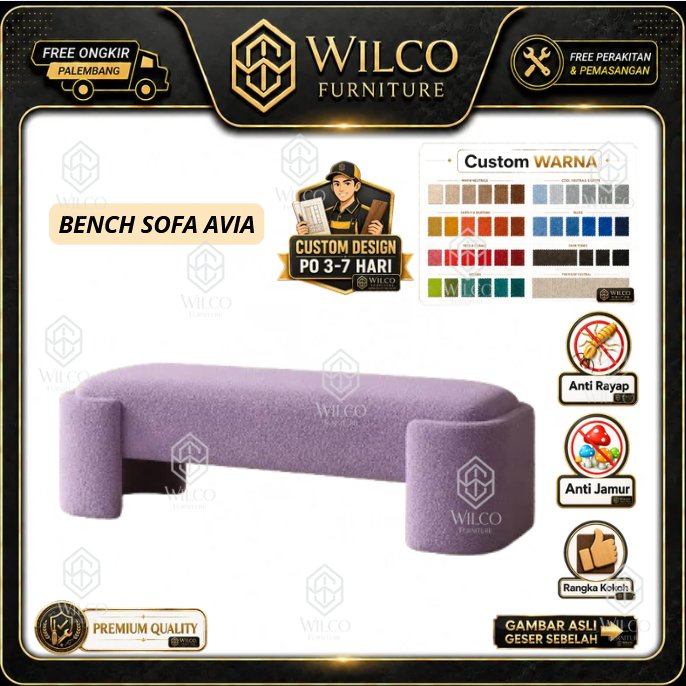Bench Sofa Avia Custom | Sofa Minimalis Bahan Canvas